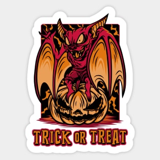 Halloween Trick Or Treat Sticker